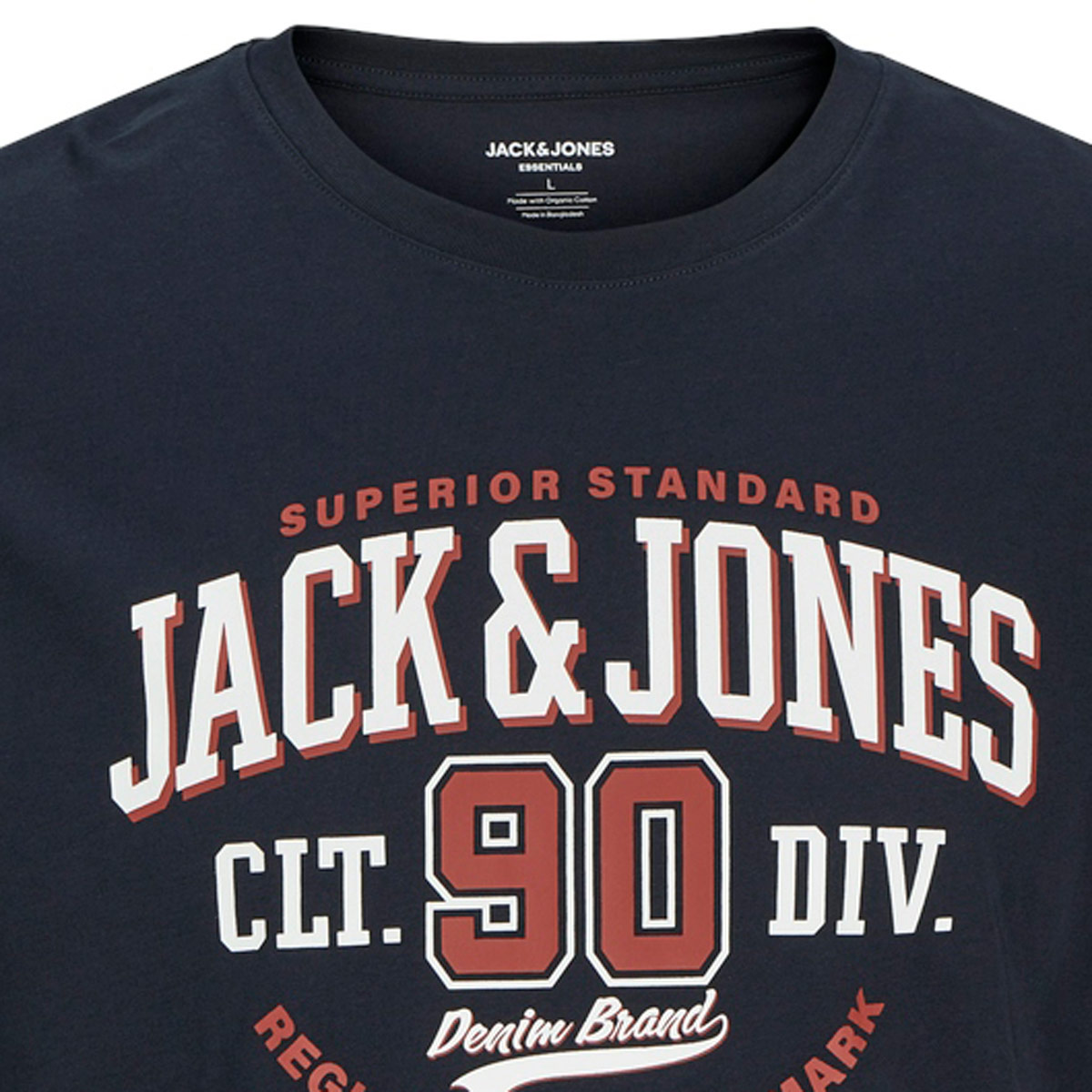 Jack&Jones T-Shirt mit Label-Print marine