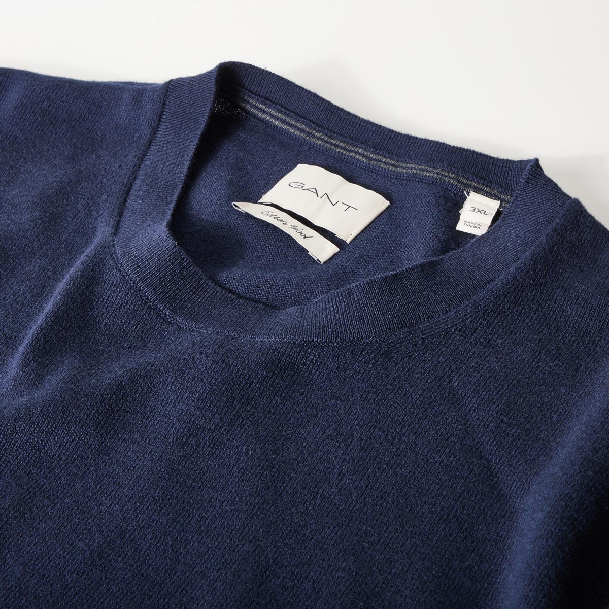 Gant Strickpullover mit Wolle dunkelblau