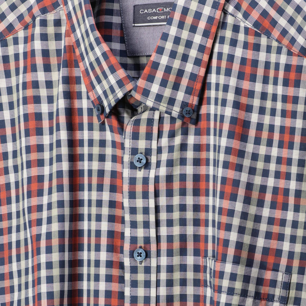 CASA MODA Kariertes Freizeithemd rot