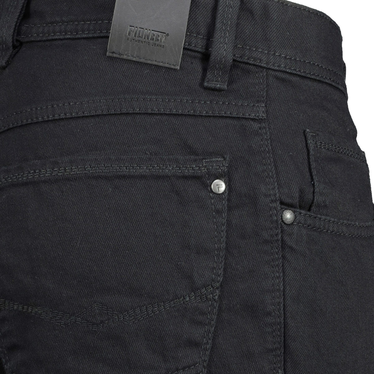 Pioneer Stretch-Jeans "Peter", Loose Fit schwarz