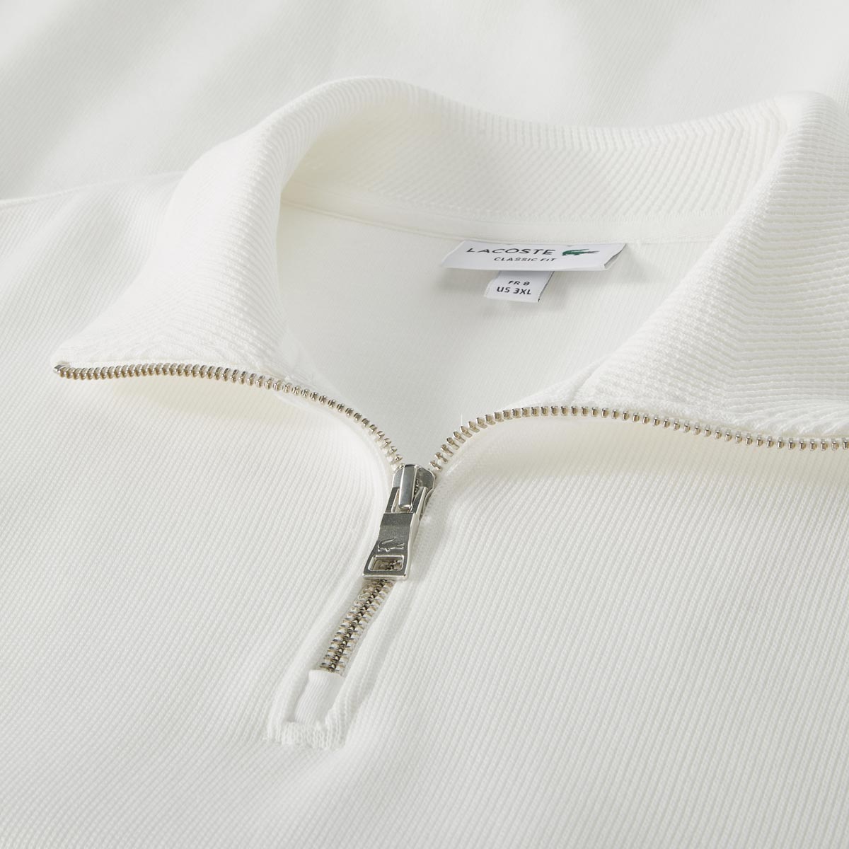 LACOSTE Sweatshirt aus Biobaumwolle weiß