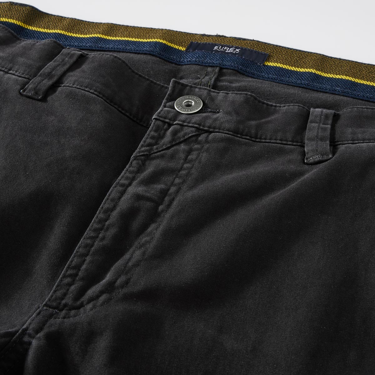 Eurex by Brax Baumwollhose "Luke" mit Stretch, Tapered Fit schwarz/schwarz