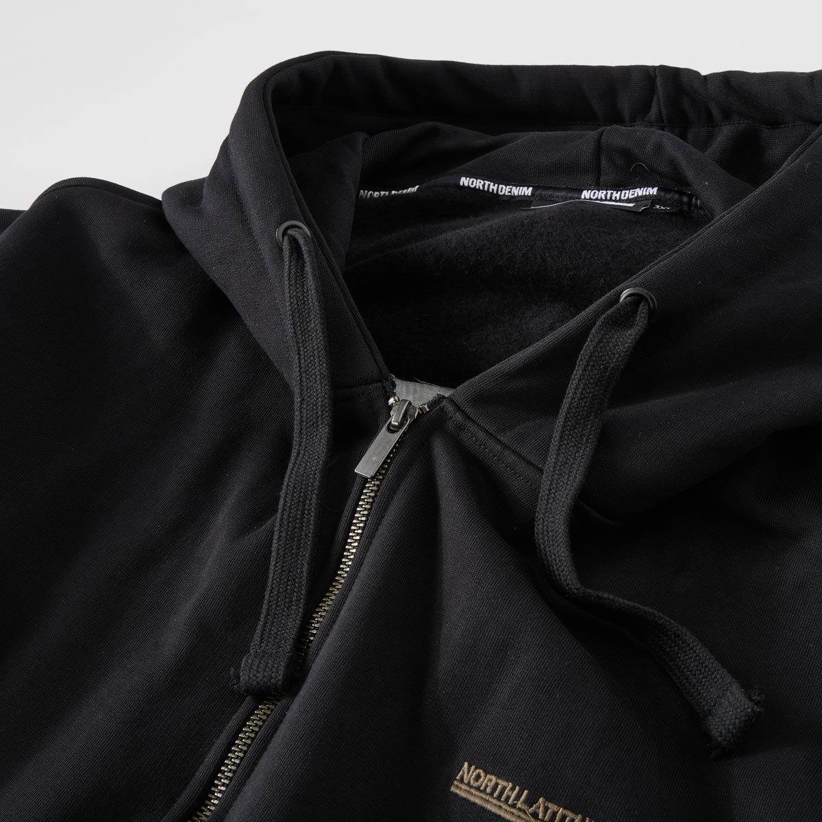North Sweatjacke mit Fleece-Innenseite schwarz