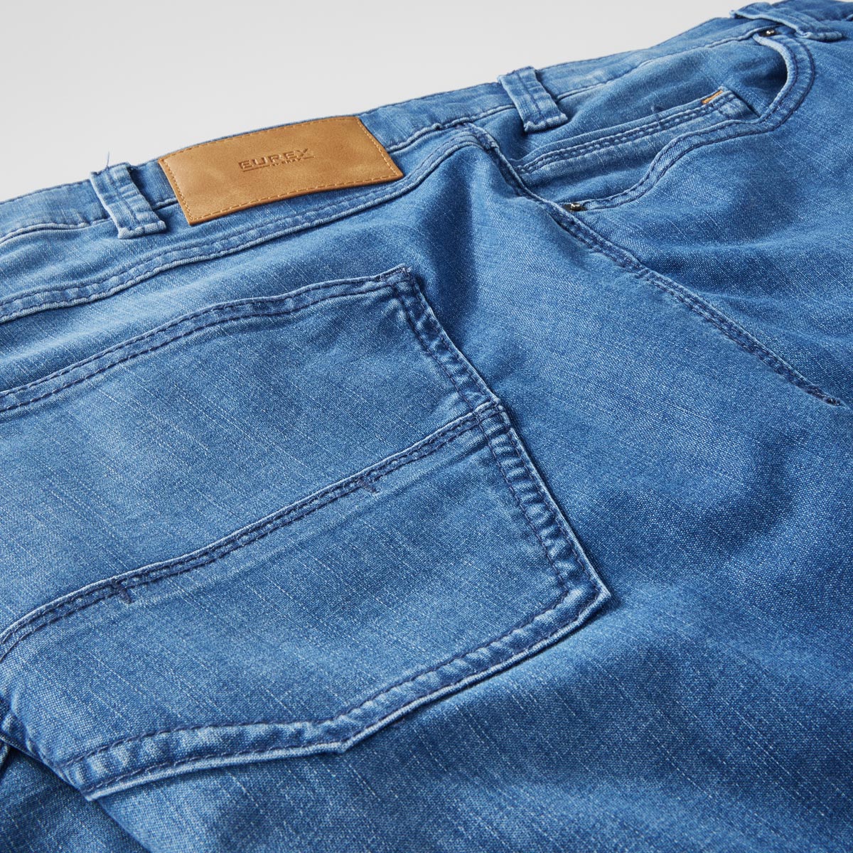 Eurex by Brax Stretch-Jeans "Luke", Tapered Fit mittelblau