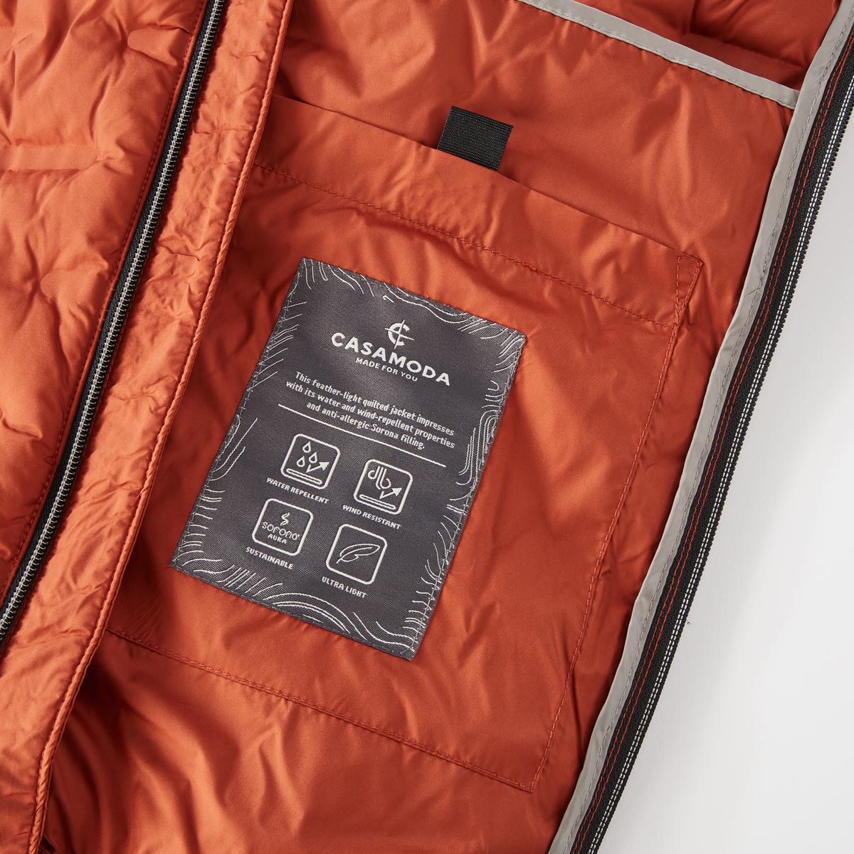 CASA MODA Steppweste, wind- und wasserabweisend orange