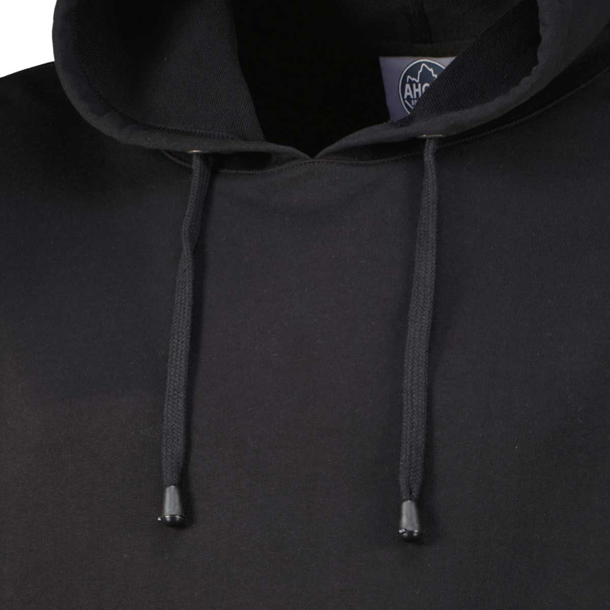 Ahorn Hoodie aus Baumwolle schwarz