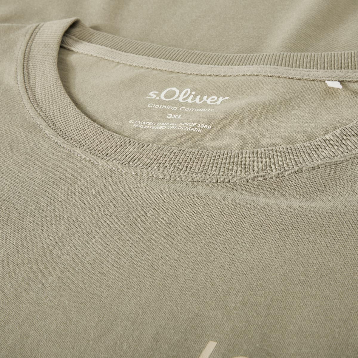 s.Oliver T-Shirt mit Elasthan Farbe oliv Größe: 4XL günstig online kaufen