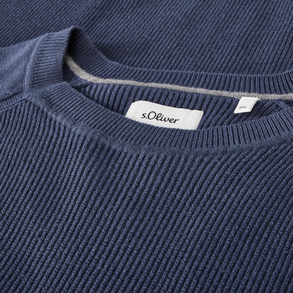 s.Oliver Pullover mit Struktur blau