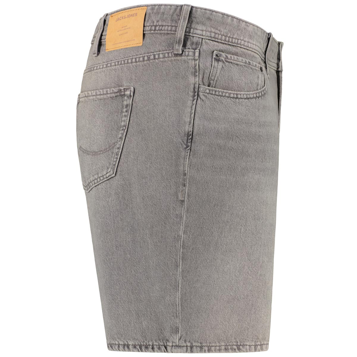 Jack&Jones Jeans-Shorts im 5-Pocket Stil grau