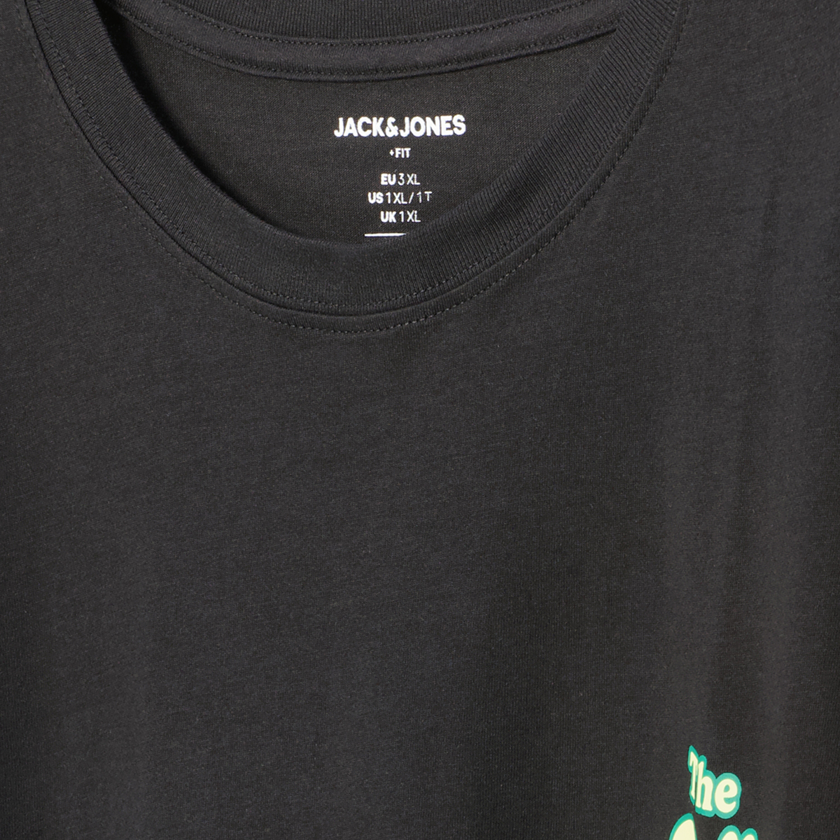 Jack&Jones T-Shirt mit Print auf Vorder- und Rückseite schwarz