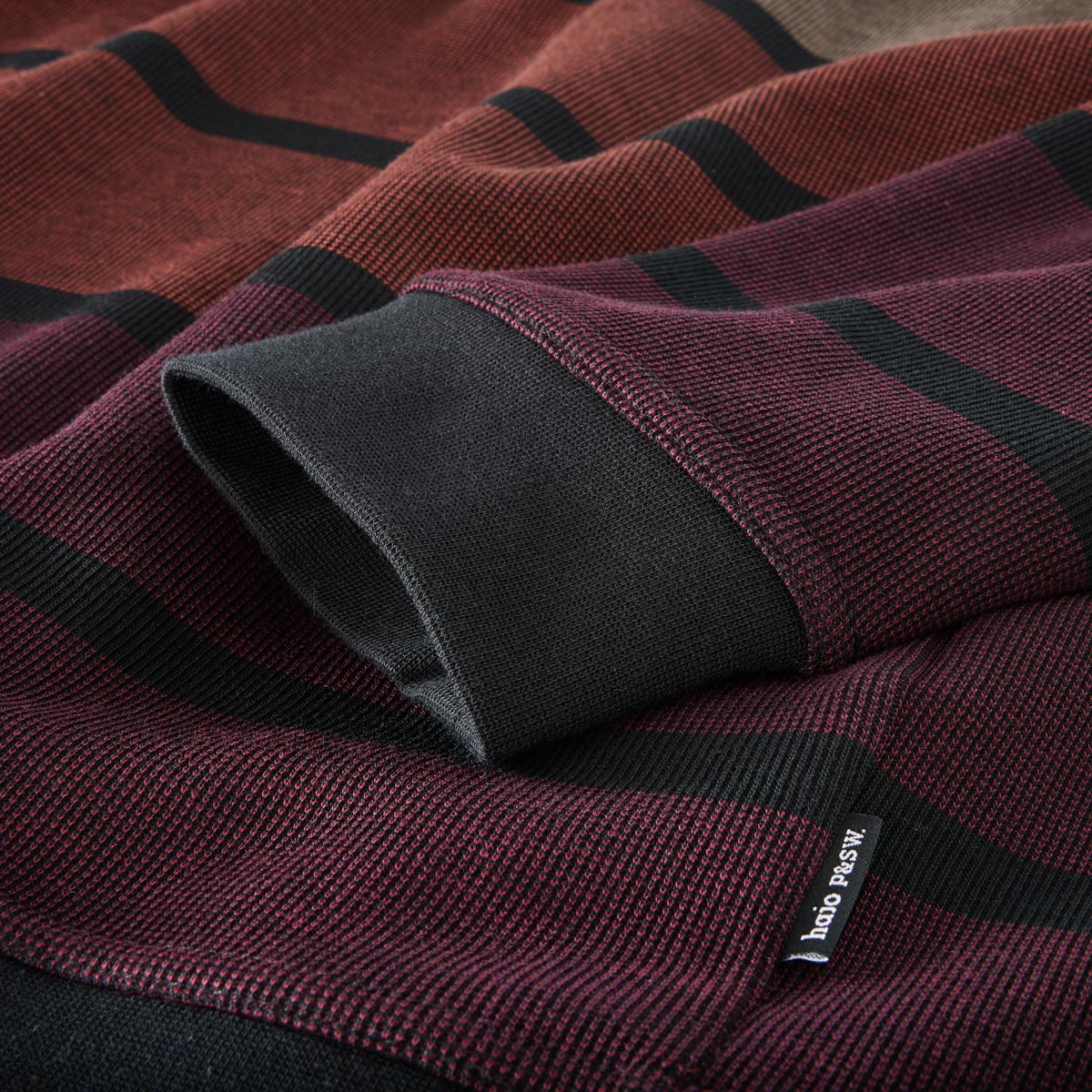 Hajo Sweatshirt mit Stretch schwarz