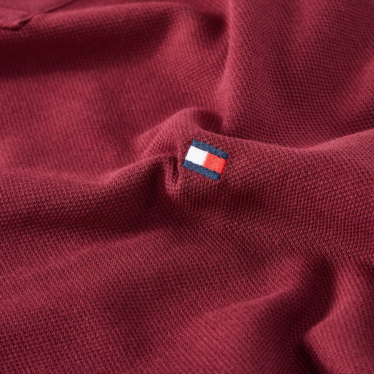 Tommy Hilfiger Poloshirt mit Stretch dunkelrot