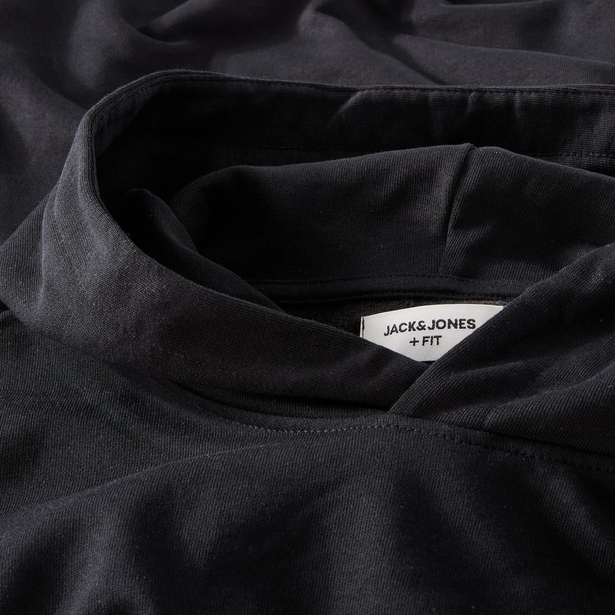 Jack&Jones Hoodie mit Print auf Vorder- und Rückseite schwarz