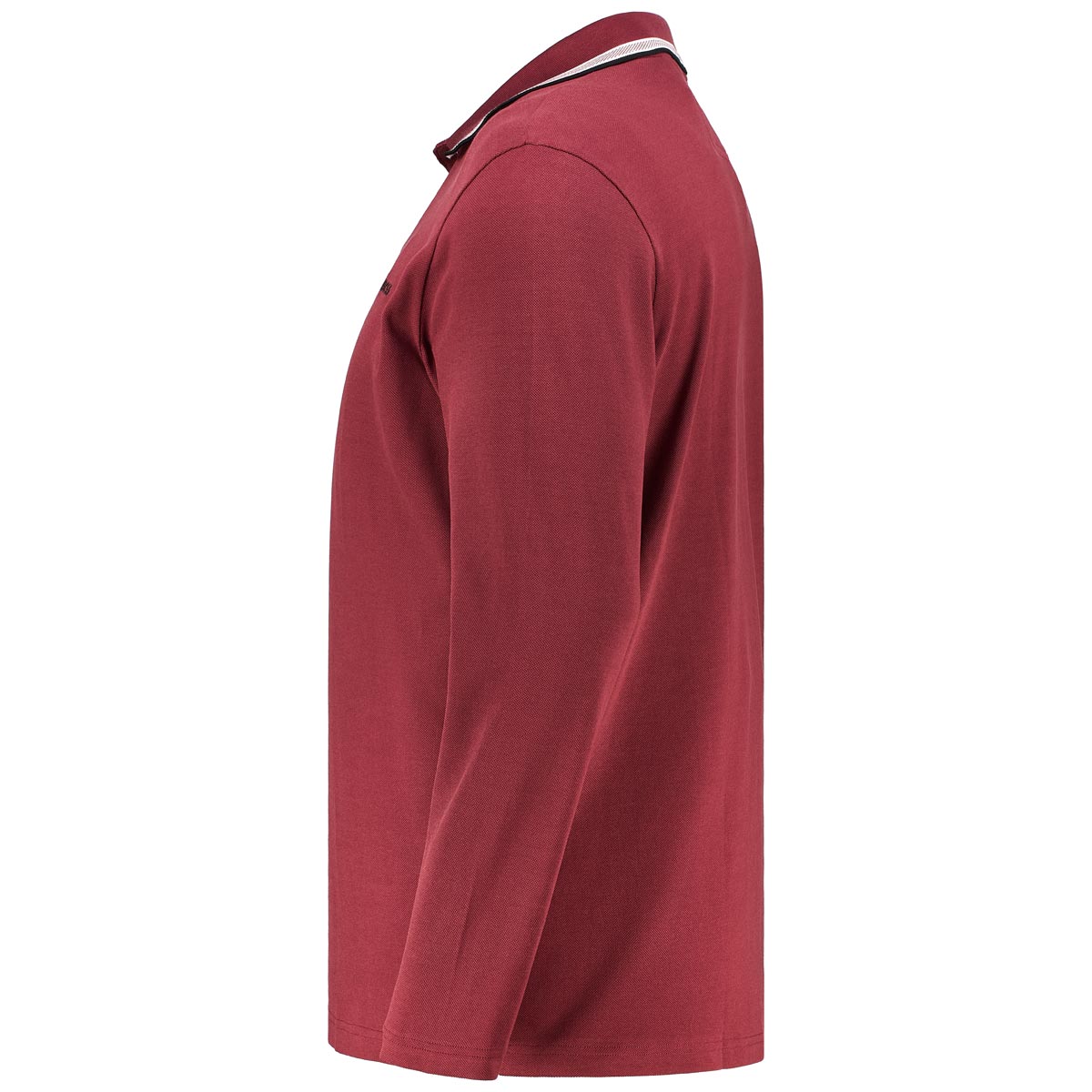 BOSS Poloshirt mit Kontrastdetails weinrot