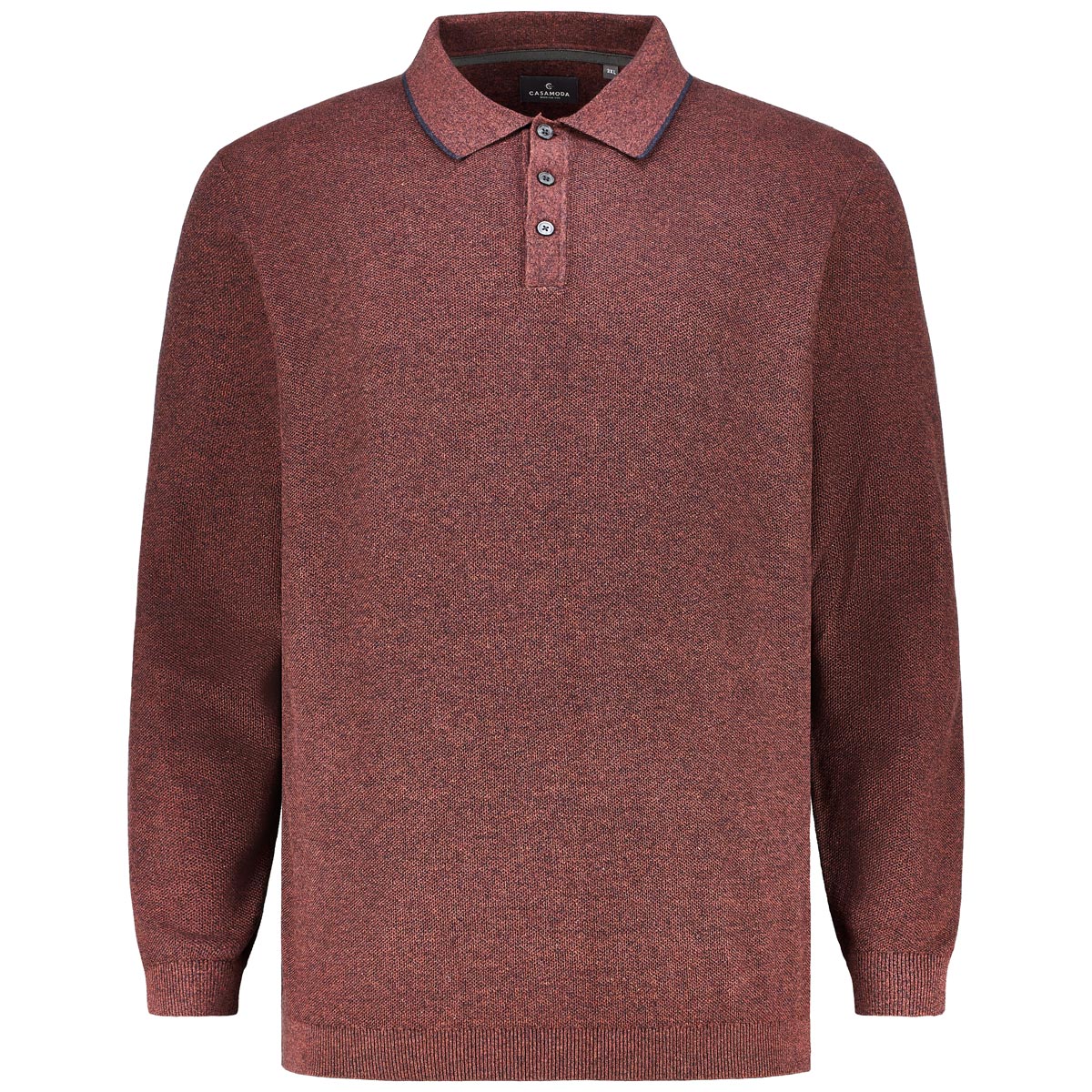 Strick-Poloshirt aus Baumwolle