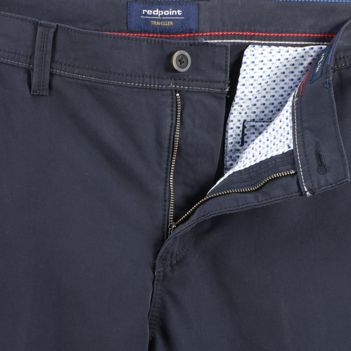 Redpoint Superstretch-Chinos "Hamilton", Tapered Fit, bügelfrei dunkelblau