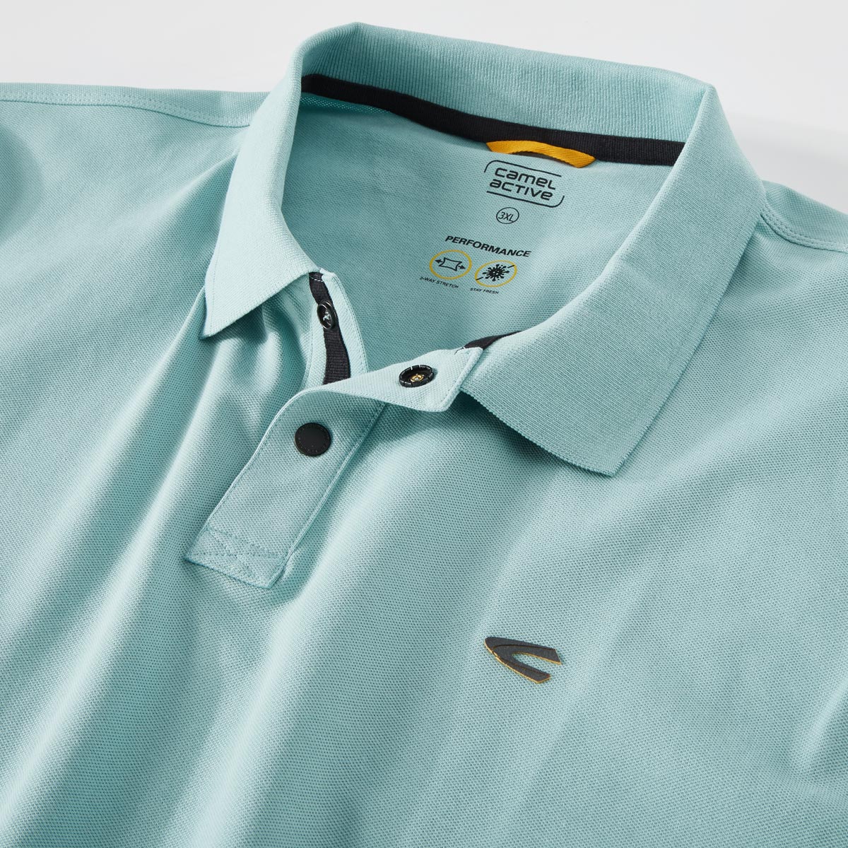 camel active Poloshirt mit Elasthan grün