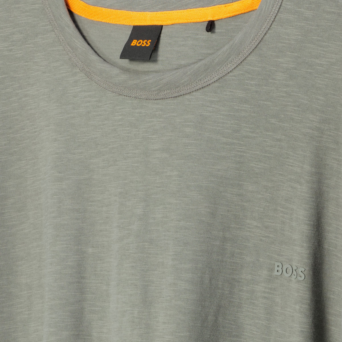 BOSS T-Shirt aus Biobaumwolle grau