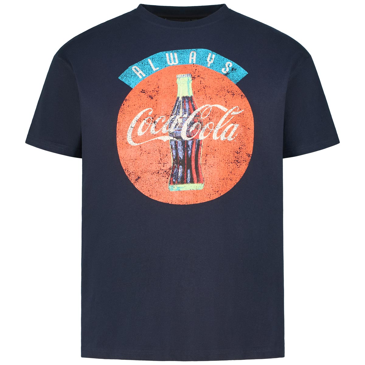 North T-Shirt mit "Coca Cola" Motiv-Print Farbe dunkelblau Größe: 8XL günstig online kaufen