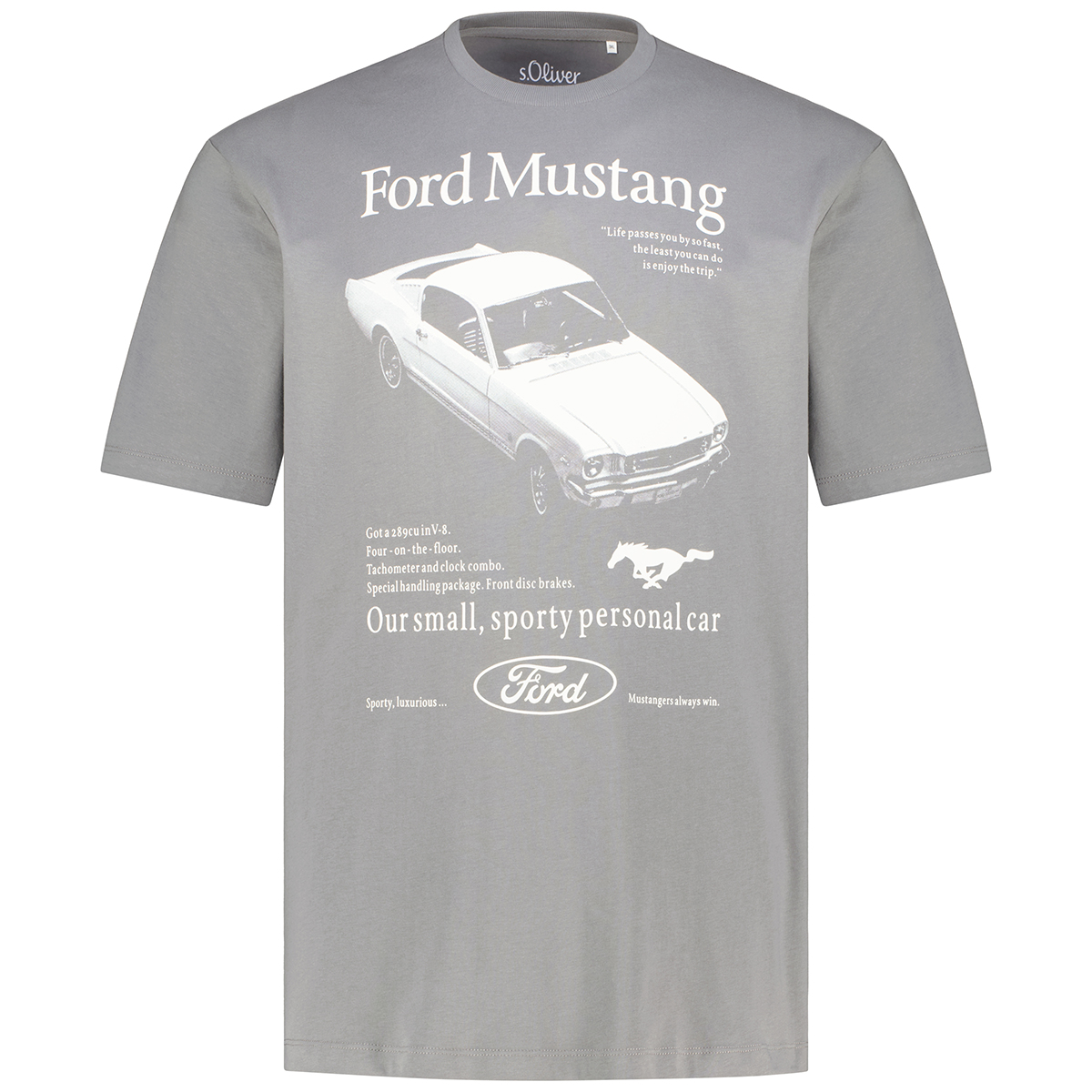 Dark Horse Ford Mustang T-Shirt in Charcoal Dark Horse Ford Mustang T-Shirt in Charcoal