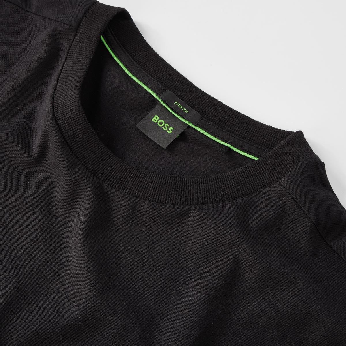 BOSS Longsleeve mit Elasthan schwarz