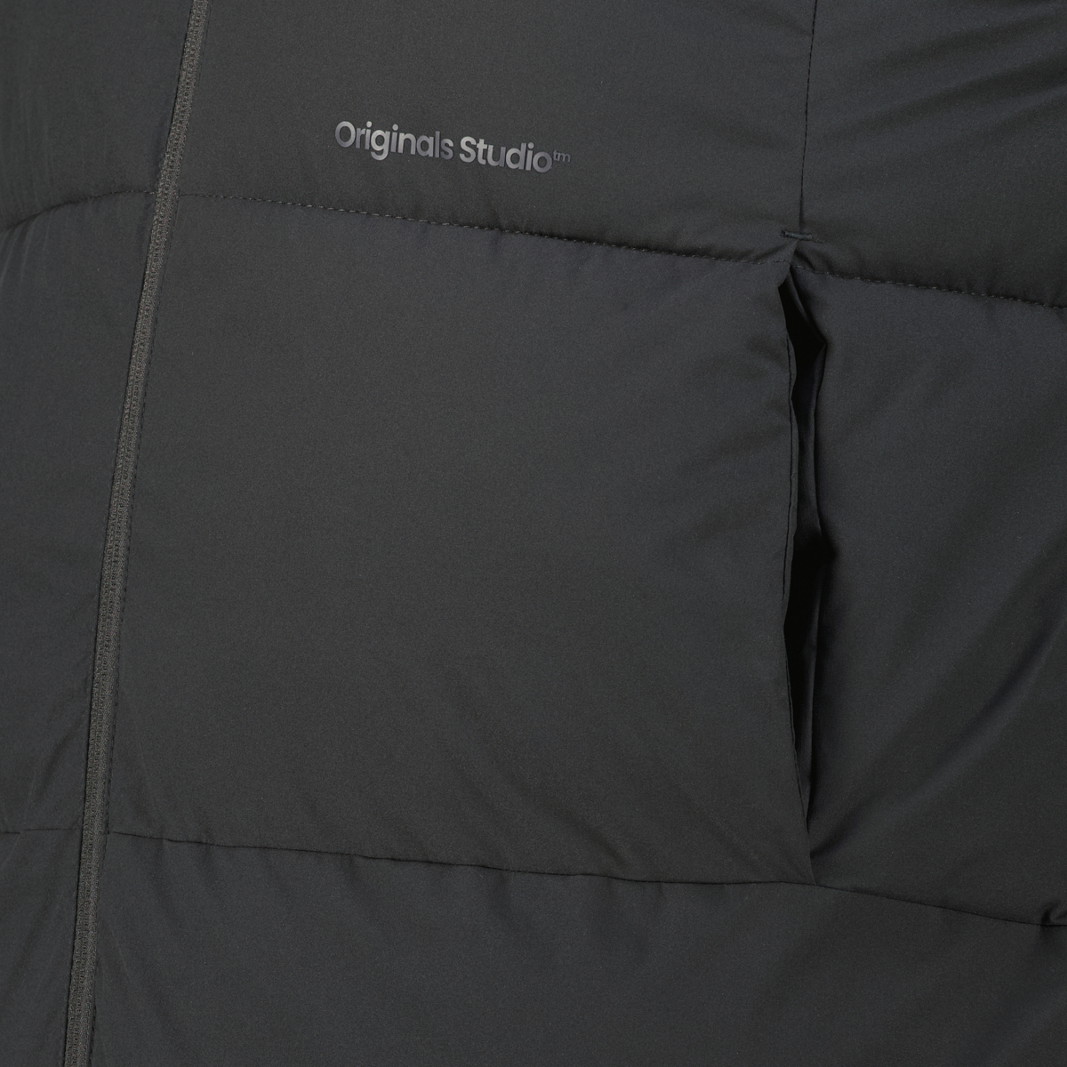 Jack&Jones Wattierter Steppmantel, wind- und wasserabweisend schwarz