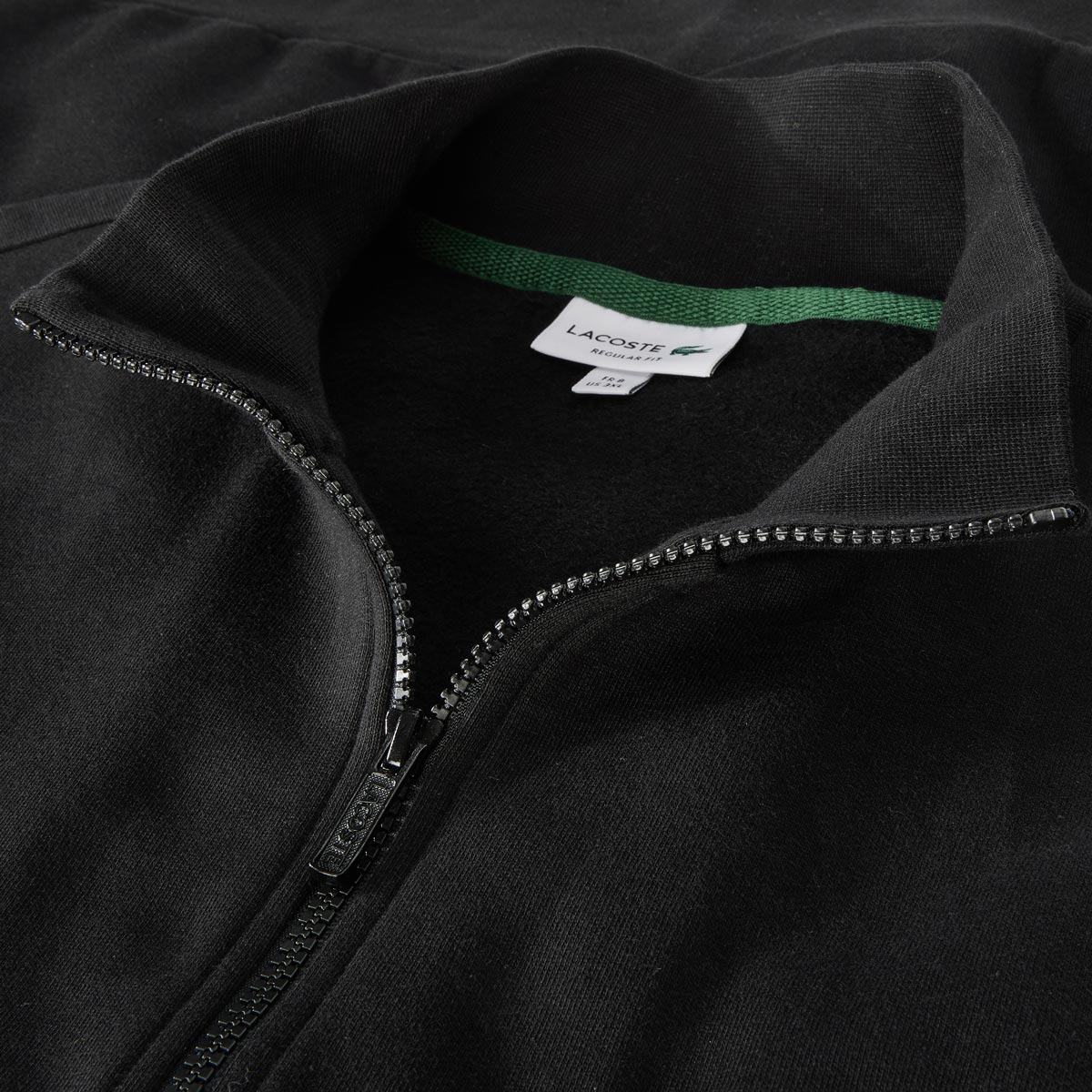LACOSTE Sweatjacke mit Biobaumwolle schwarz