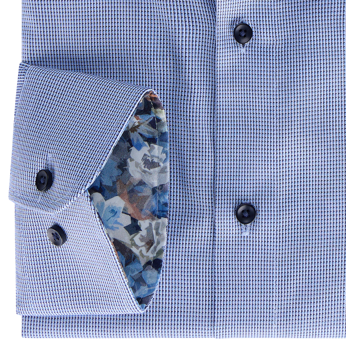 CASA MODA Businesshemd, langarm, bügelfrei jeansblau