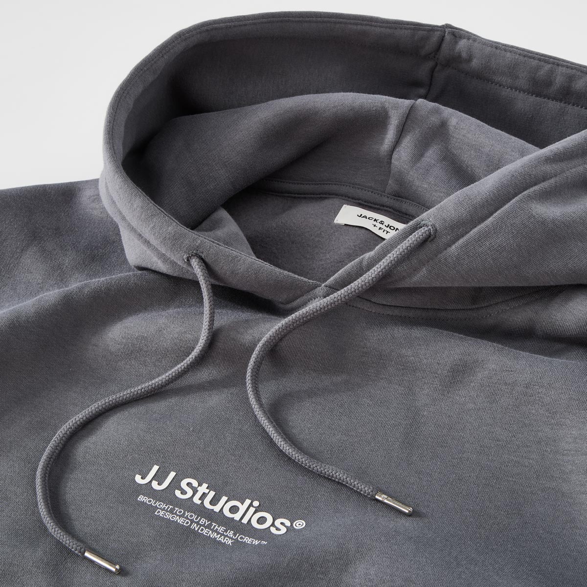 Jack&Jones Hoodie aus Baumwolle grau