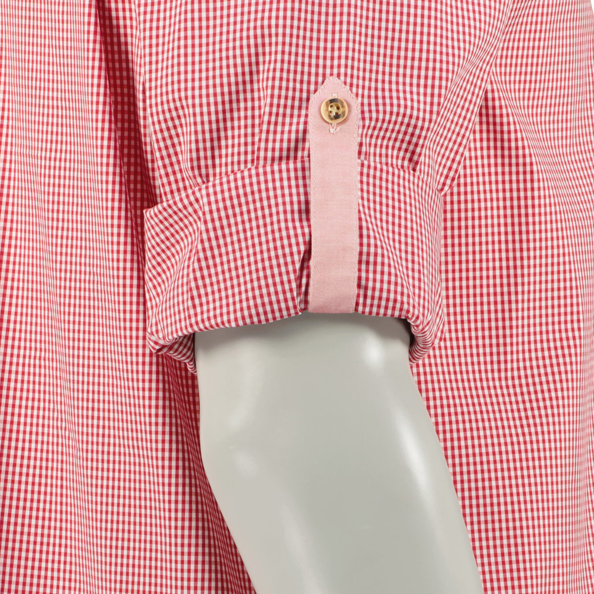 Orbis Trachtenhemd aus Baumwollmischung rot/weiß