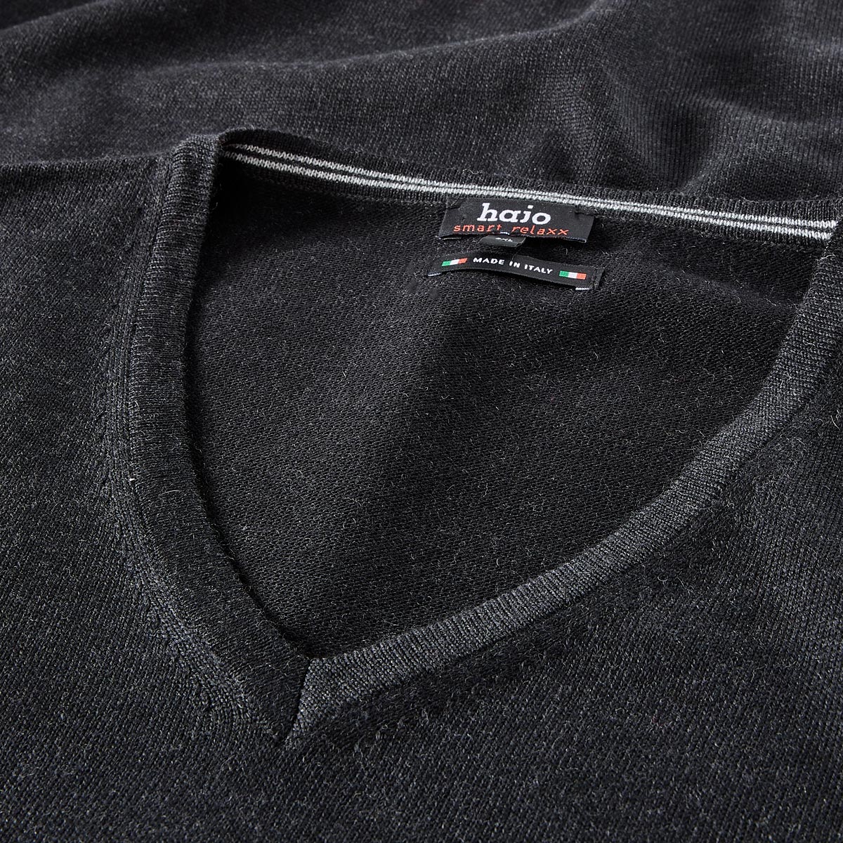 Hajo Feinstrickpullover "Smart Relaxx", hautsympathisch grau