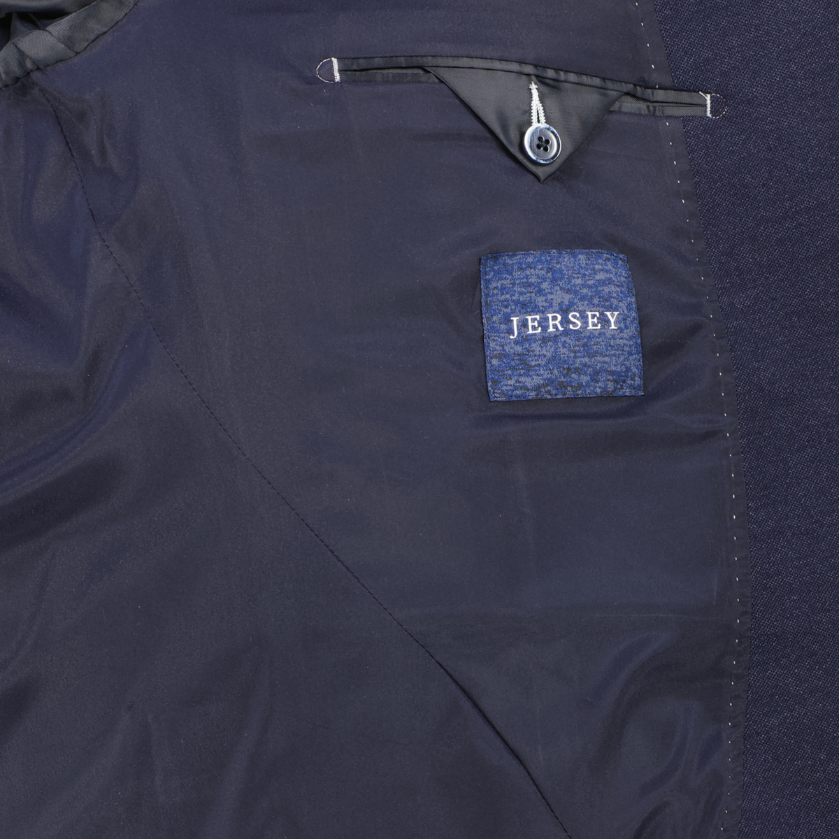 Digel Jersey-Sakko mit Stehkragen blau