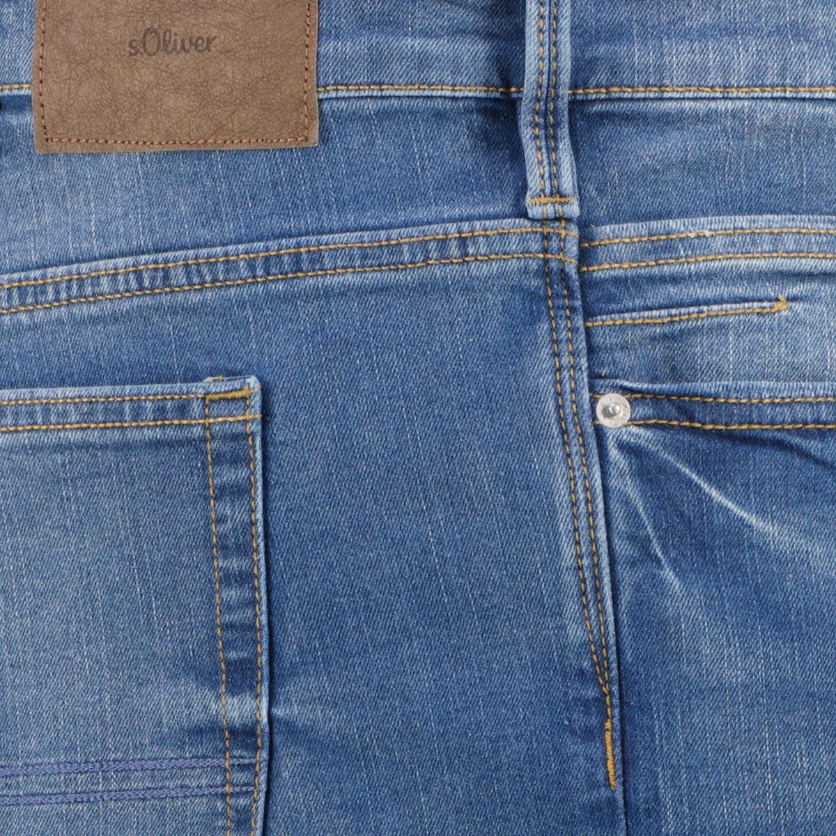 s.Oliver Jeans-Shorts "Casby" mit Elasthan blau/grün