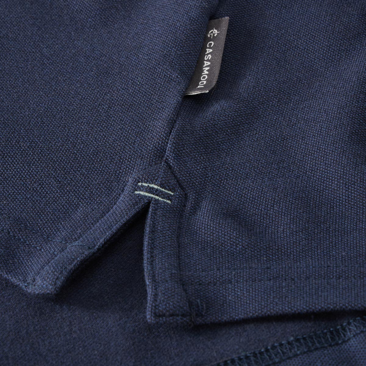 CASA MODA Poloshirt mit Elasthan dunkelblau
