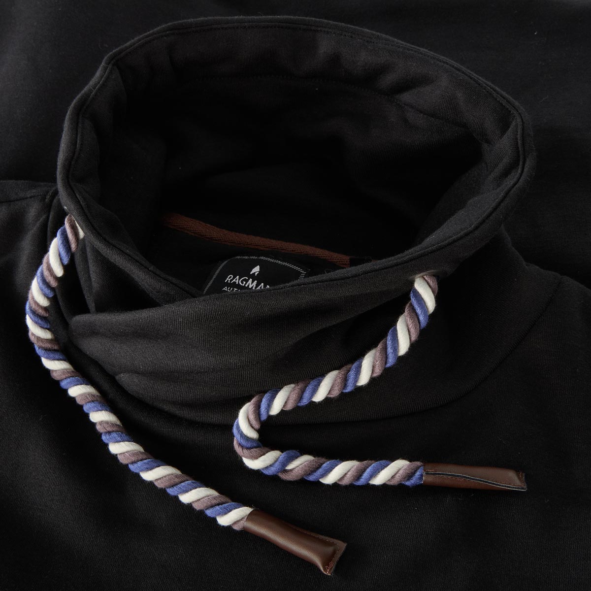 RAGMAN Sweatshirt aus Baumwollmischung schwarz