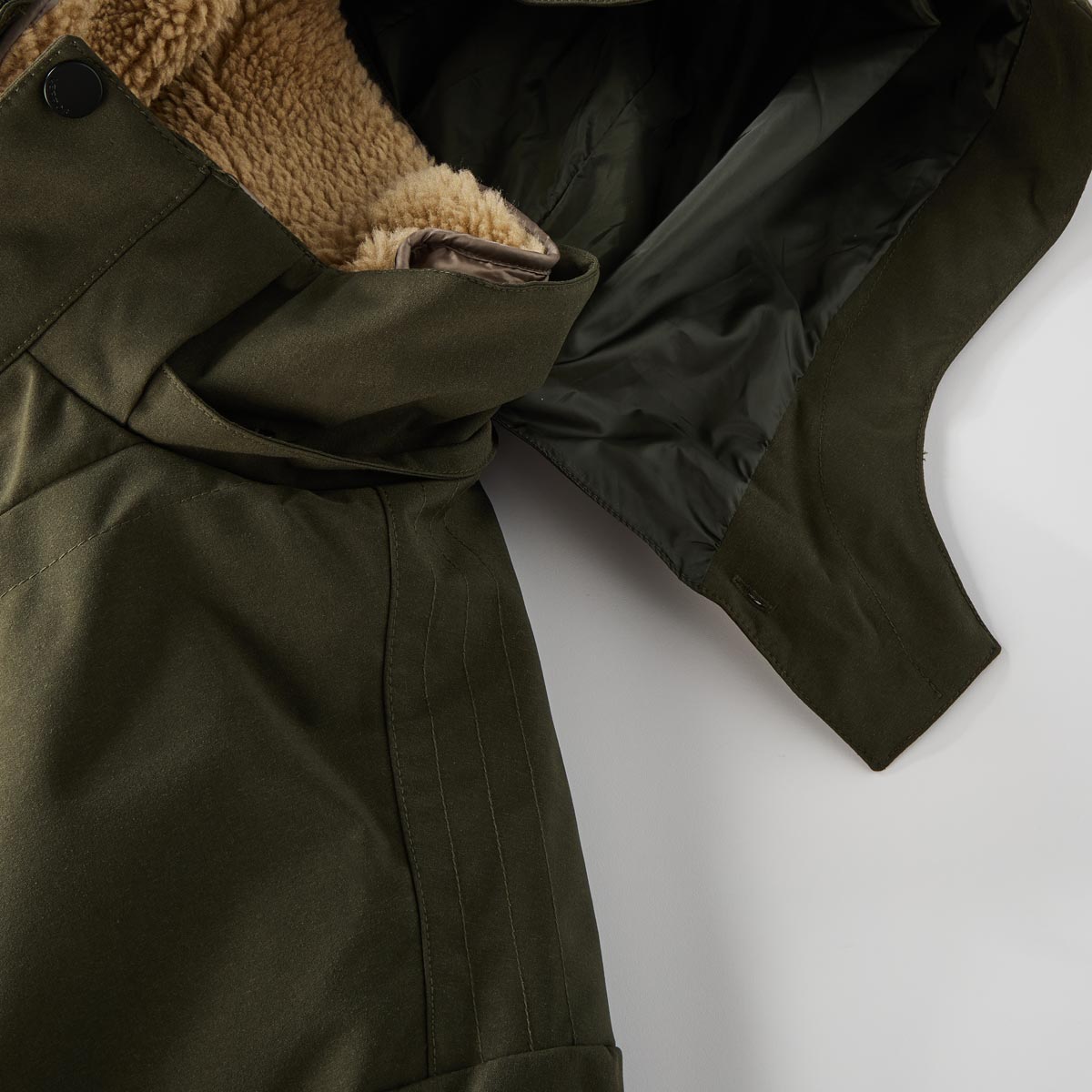 Lerros 2-in-1 Parka mit Teddyfleece oliv