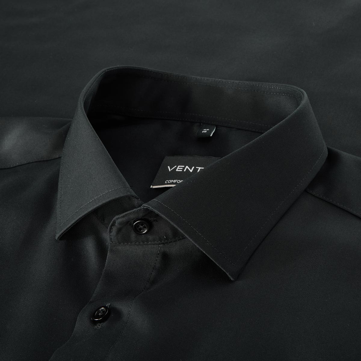 CASA MODA Businesshemd aus Baumwolle schwarz