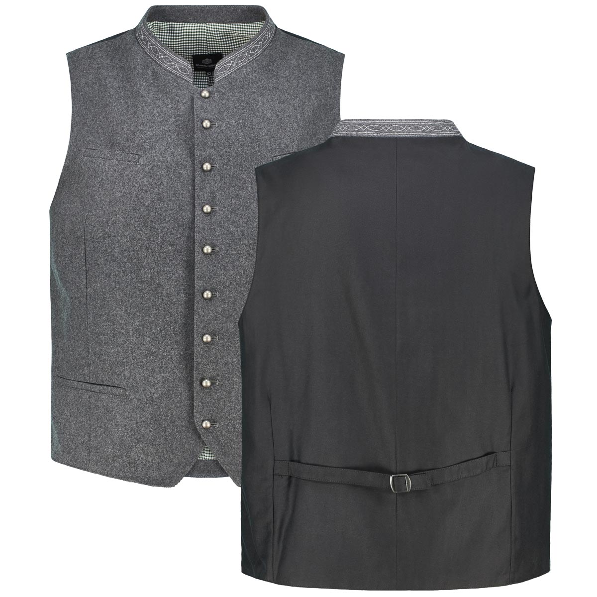 Hammerschmid Trachtenweste aus Wollmischung grau