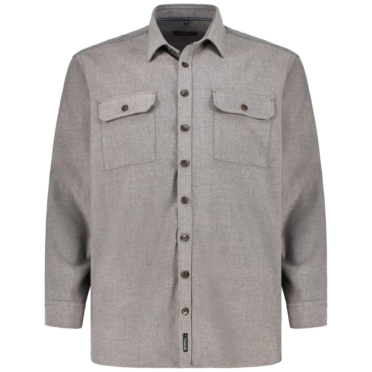 CASA MODA Overshirt mit Stretch Farbe braun Größe: 3XL günstig online kaufen