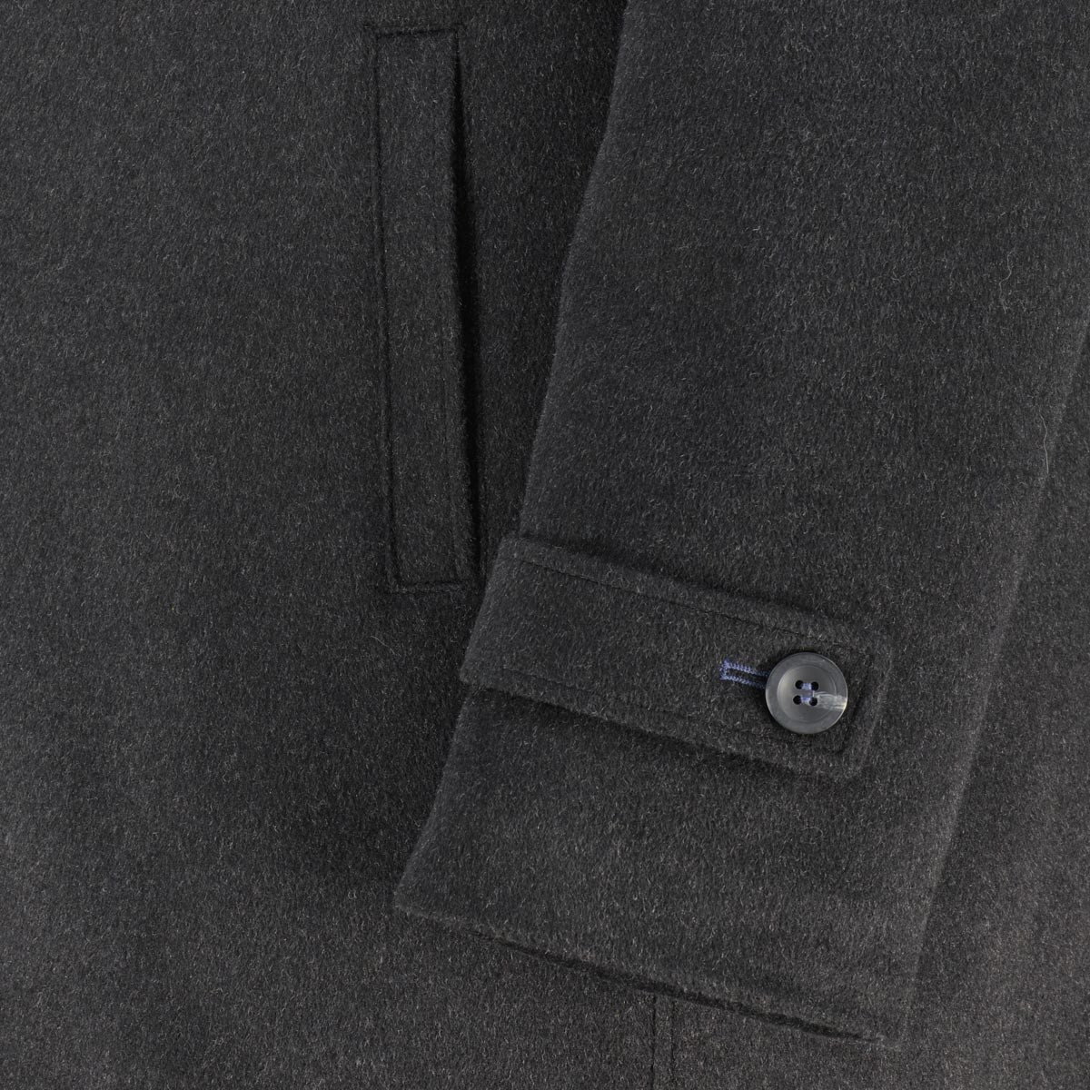 Weis Kurzmantel aus Woll-Mix dunkelgrau