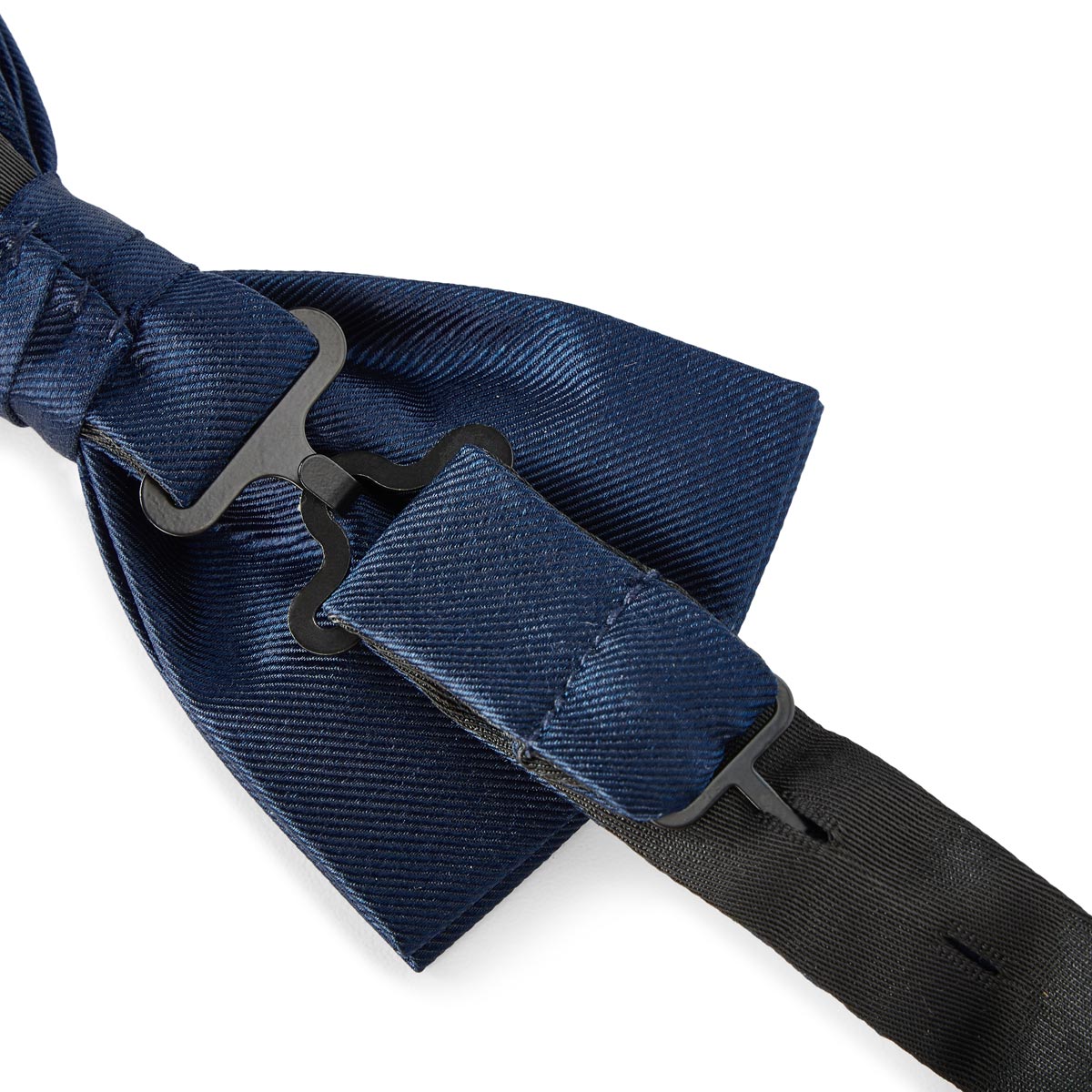 Seidenfalter Fliege aus Seide, vorgebunden dunkelblau