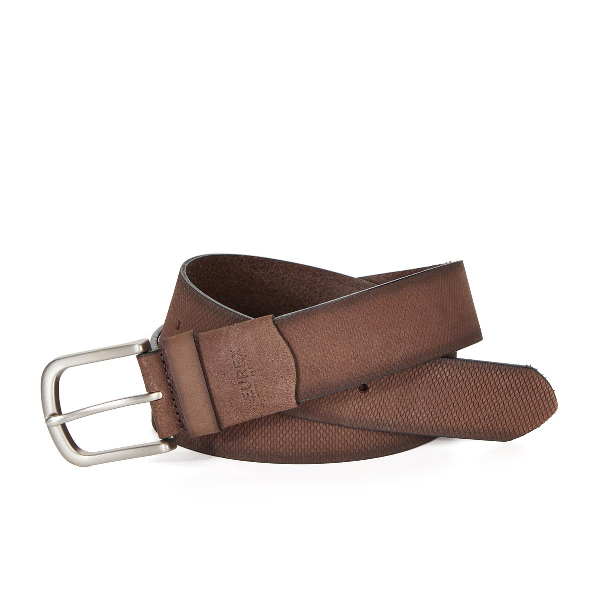 Eurex by Brax Ledergürtel mit Ripp-Prägung, Überlänge Farbe dunkelbraun Grö günstig online kaufen