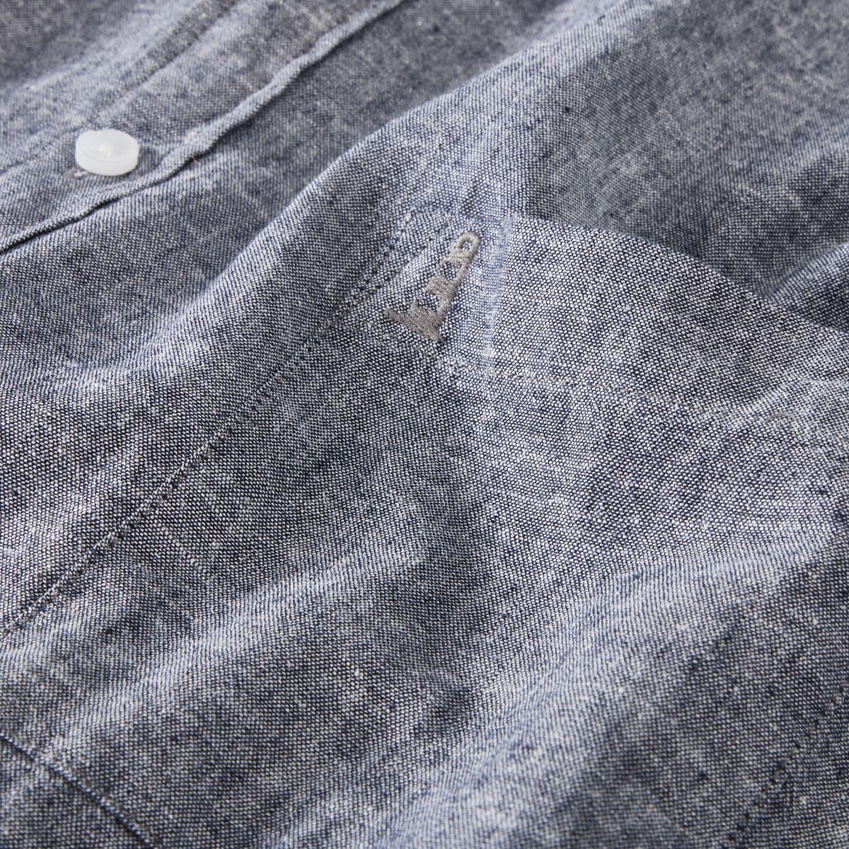 North Freizeithemd mit Leinen dunkelblau