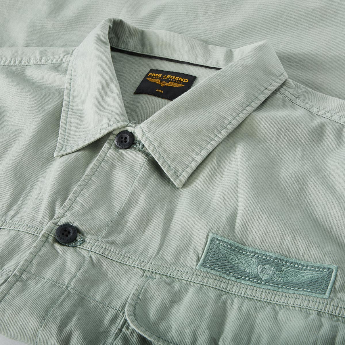 PME LEGEND Freizeithemd aus Baumwolle grün