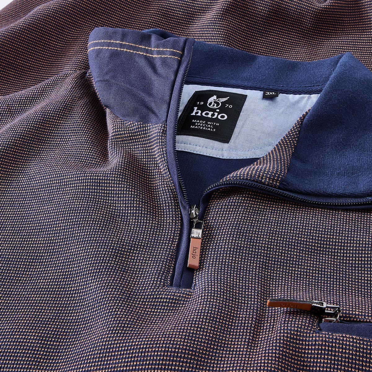 Hajo Sweatshirt "Stay Fresh", bügelfrei terra