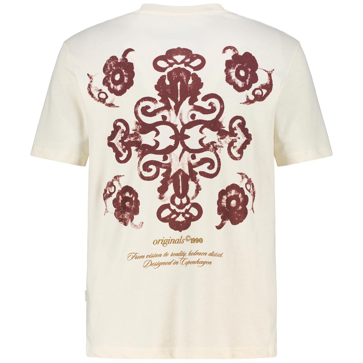 Jack&Jones T-Shirt aus Biobaumwolle cremeweiß