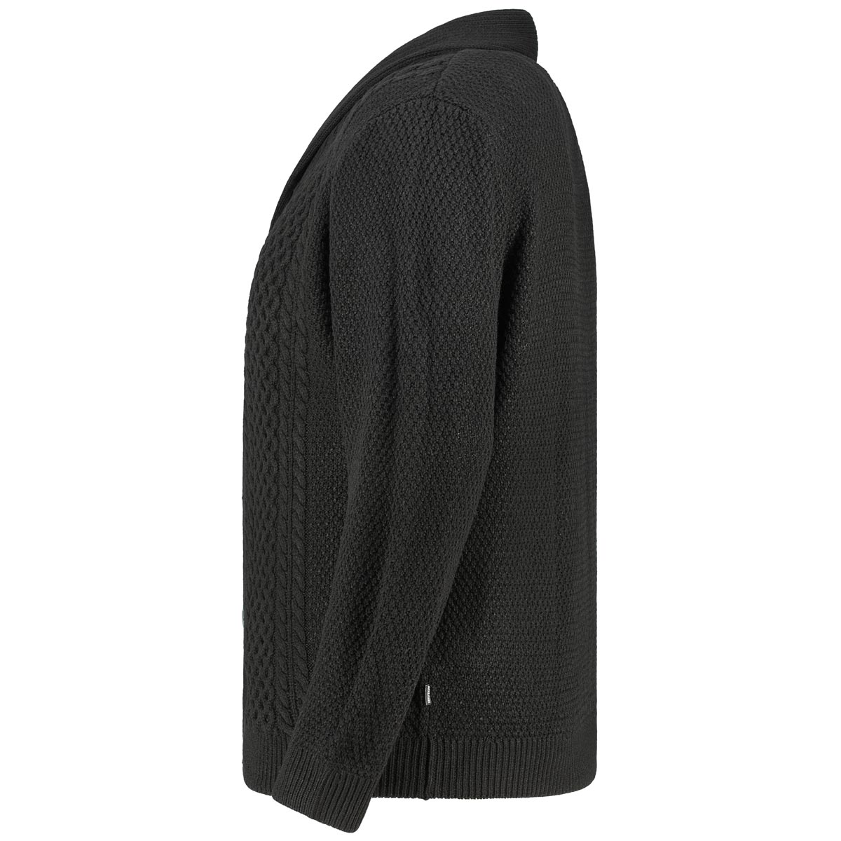 Jack&Jones Strickjacke aus Baumwoll-Acryl-Mischung Farbe schwarz Größe: 5XL günstig online kaufen