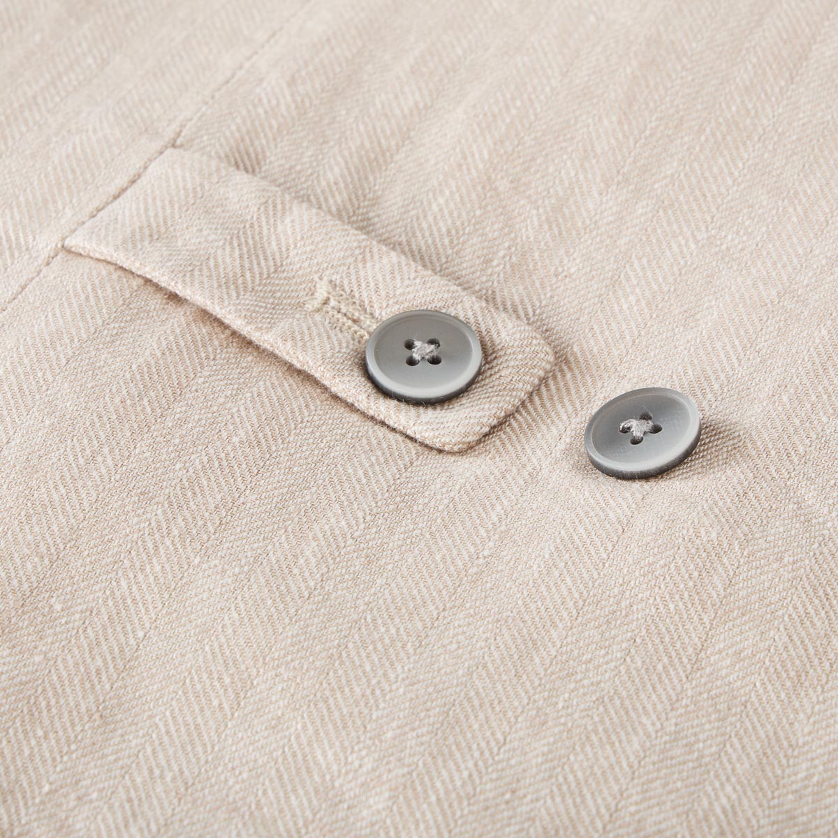 Calamar Sakkoweste mit Leinen beige