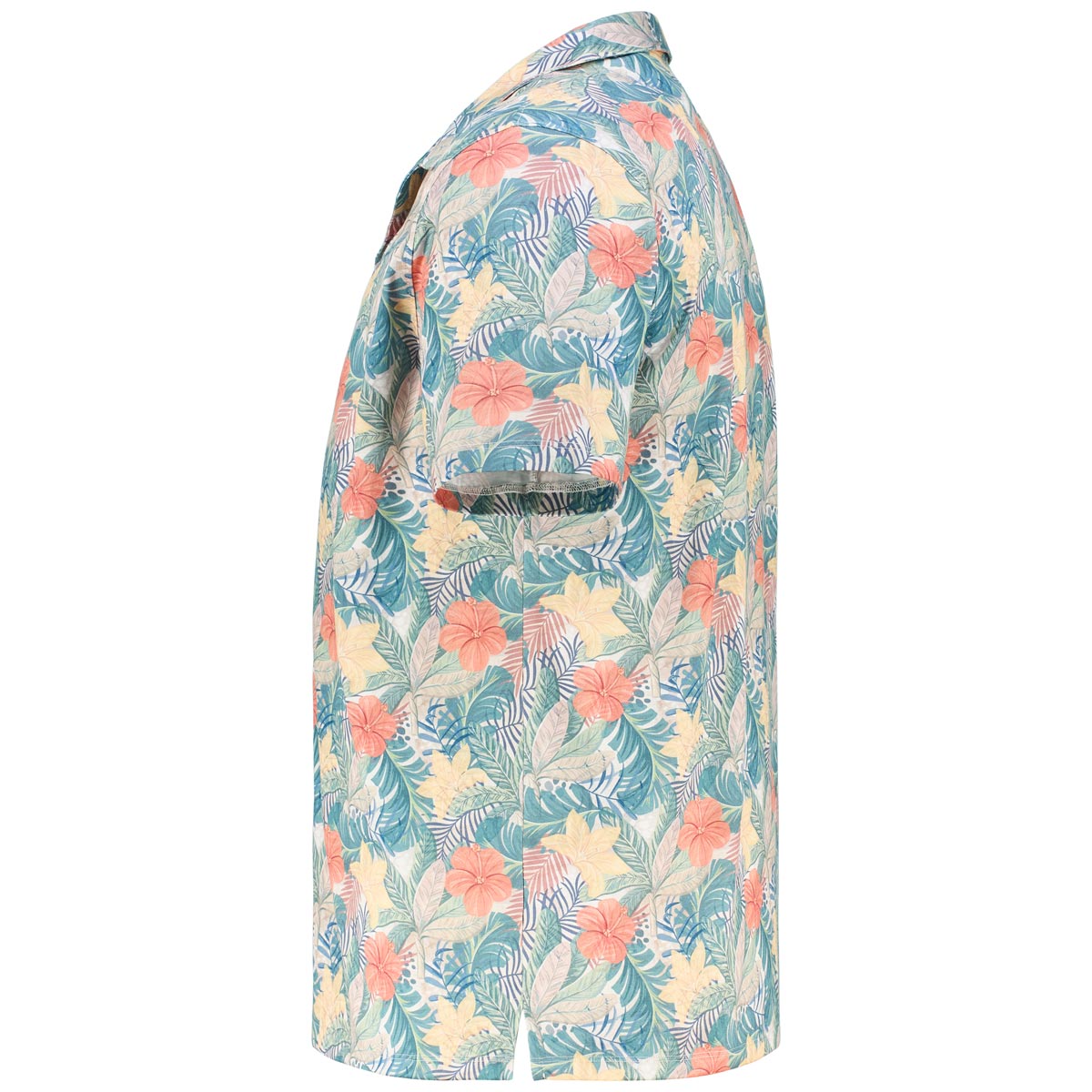 RAGMAN Freizeithemd mit Allover-Muster, knitterarm grün