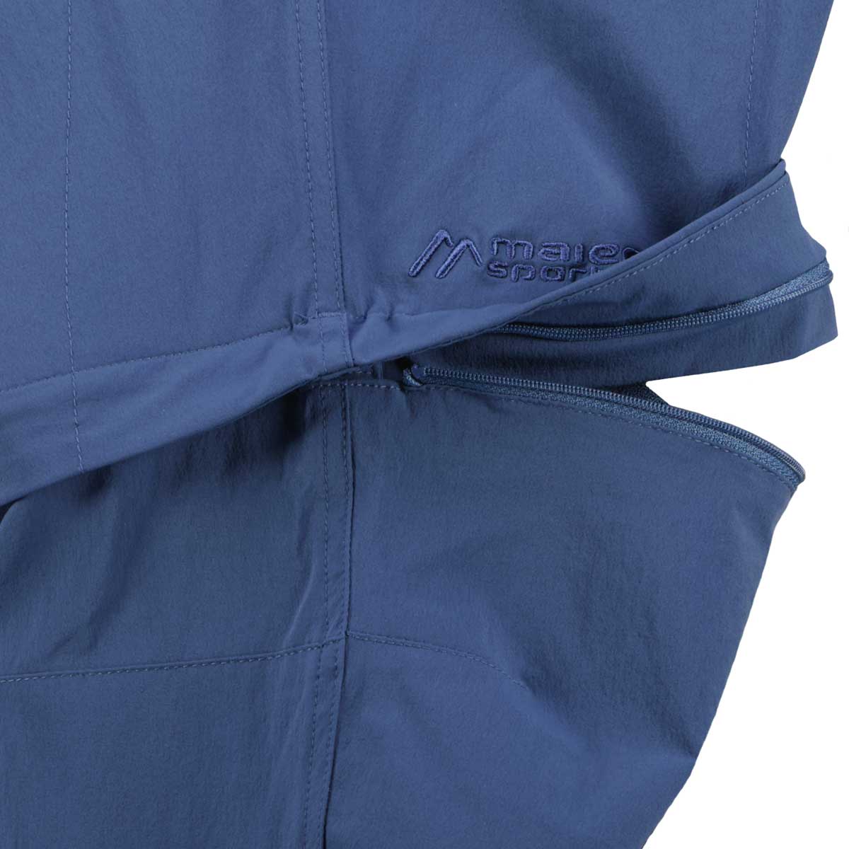 Maier Sports Trekkinghose mit Stretch und abtrennbarem Hosenbein blau